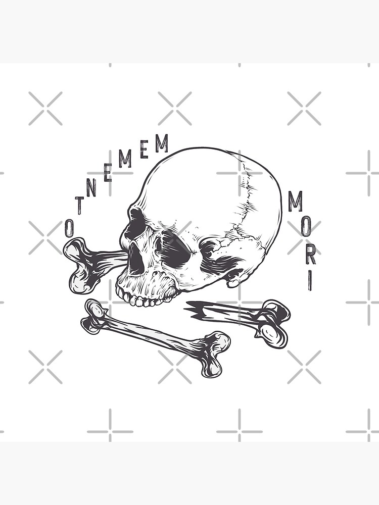 Memento Mori Shower Curtain - Image 2