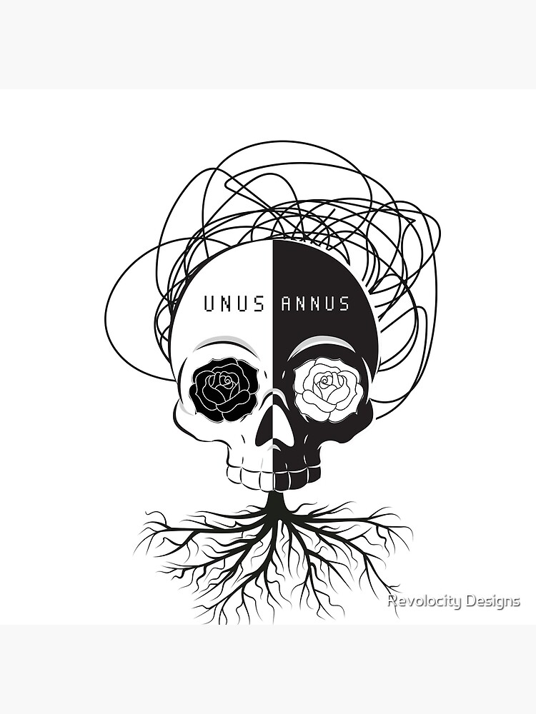 Unus Annus Skull Shower Curtain - Image 2