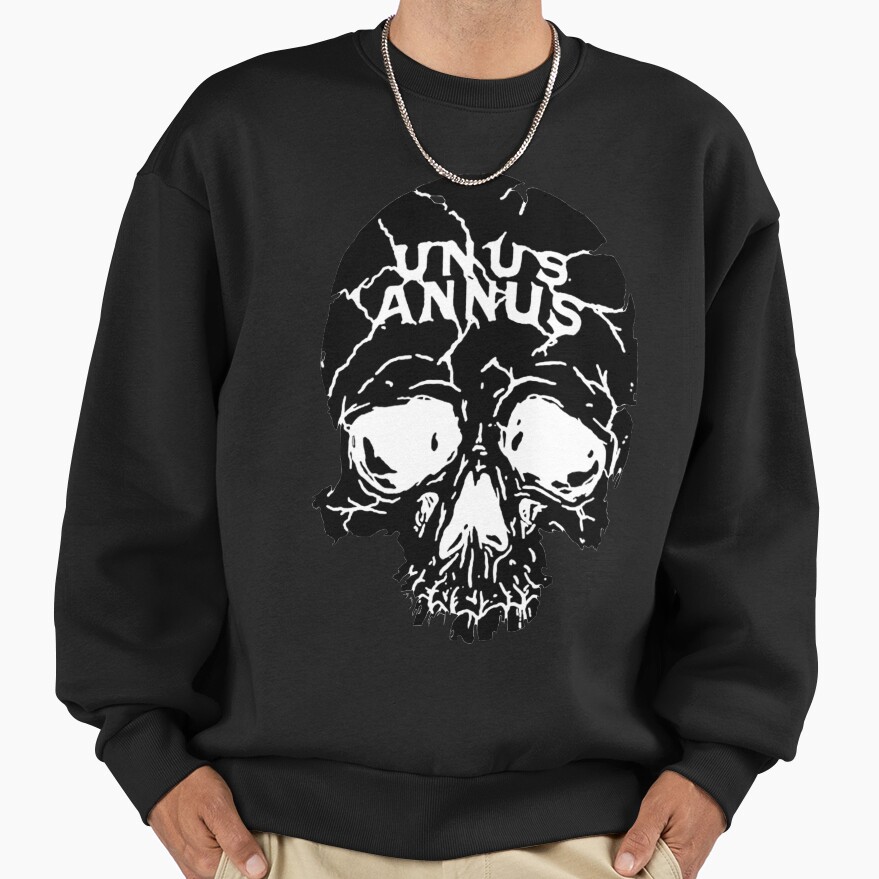 Unus Annus Skull Black Sweatshirt - Image 2
