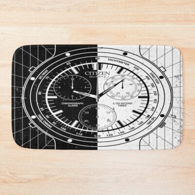 Unus Annus Black And White Bath Mat