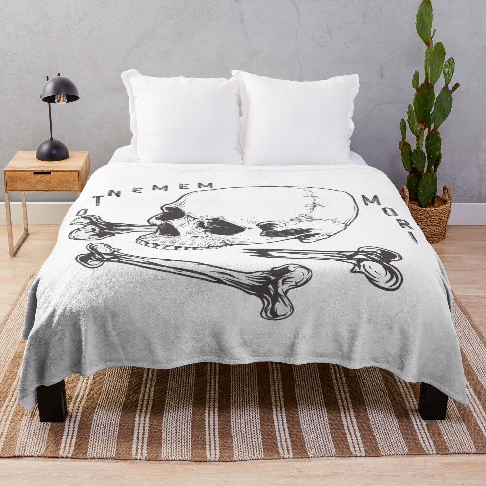 Memento Mori Throw Blanket