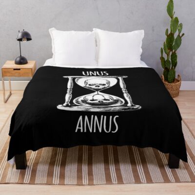 Split Unus Annus Hourglass Throw Blanket