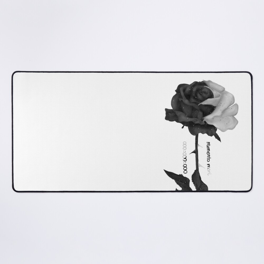 Memento Mori Rose Mouse Pad