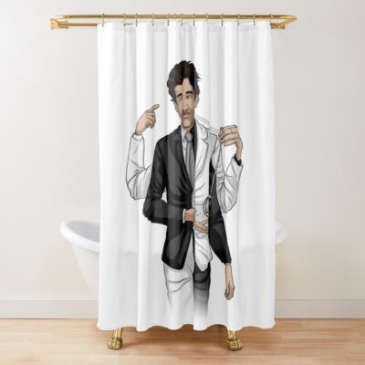 Interaptus Unus Annus Fusion Shower Curtain