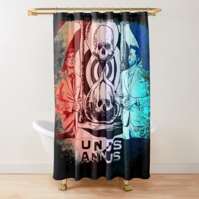 Camp Unus Annus Split Shower Curtain