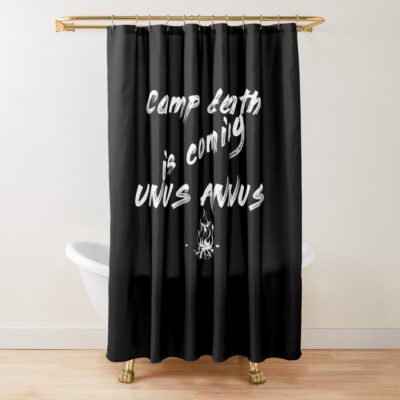 Camp Death Is Coming Unus Annus Shower Curtain