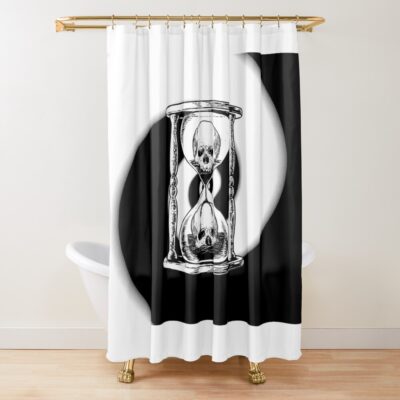 Split Unus Annus Hourglass Shower Curtain