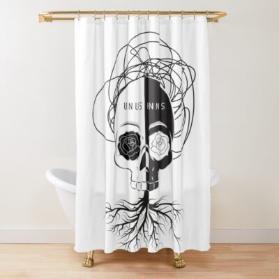 Unus Annus Skull Shower Curtain