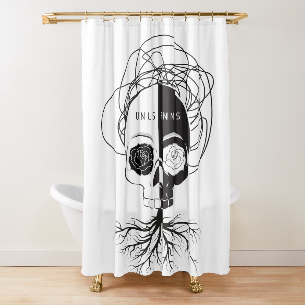 Unus Annus Skull Shower Curtain