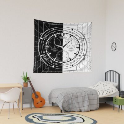 Unus Annus Black And White Tapestry