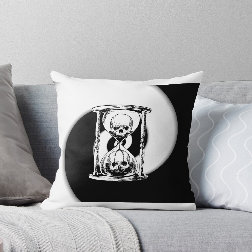 Unus Annus Hourglass Throw Pillow