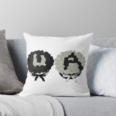 Unus Annus Roses Throw Pillow