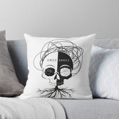 Unus Annus Skull Throw Pillow