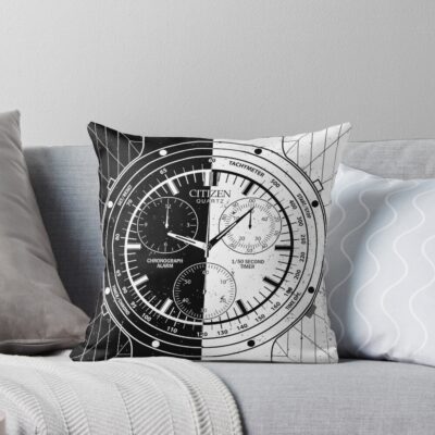 Unus Annus Black And White Throw Pillow